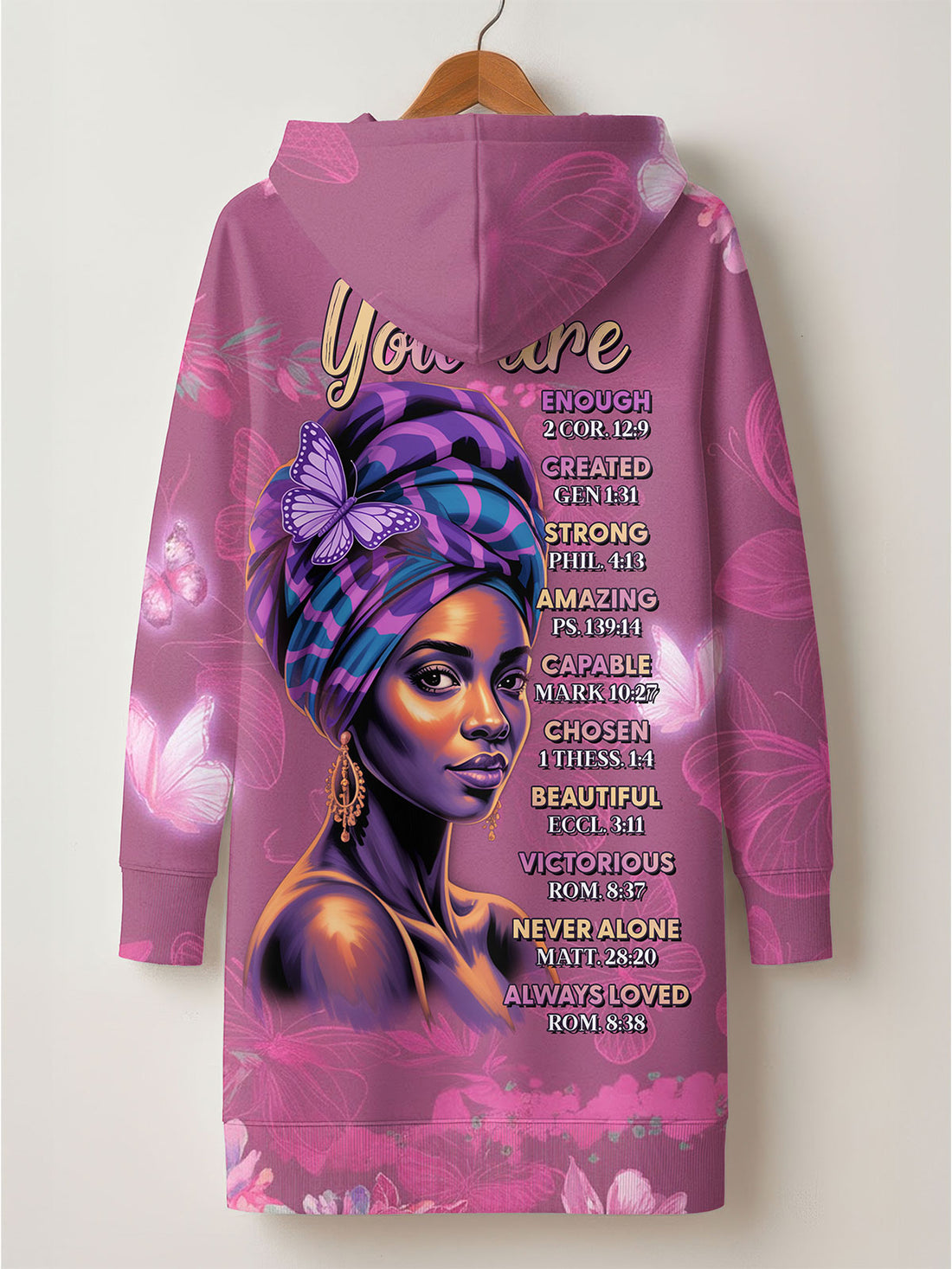 Pink Orchid Hoodie Dress