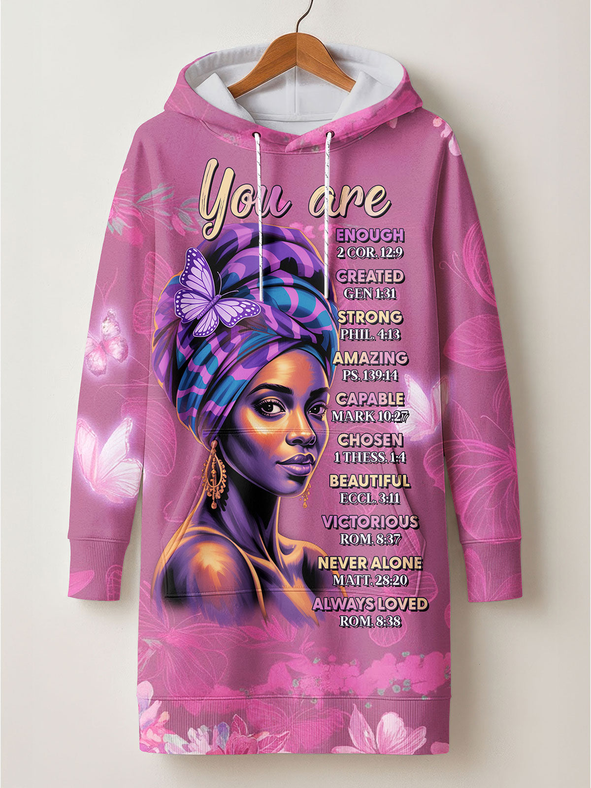 Pink Orchid Hoodie Dress