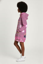Pink Orchid Hoodie Dress