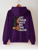 "Purple Leopard" Zip Hoodie