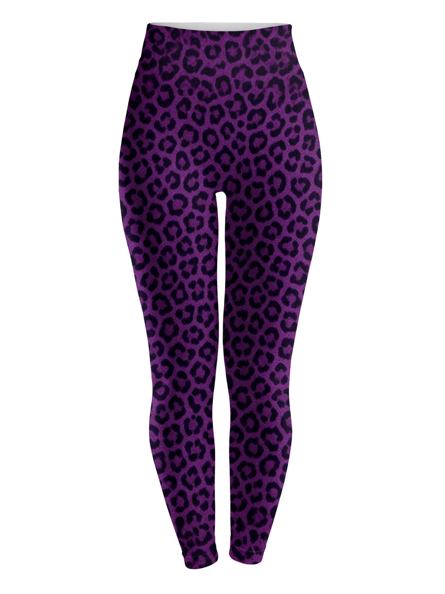 Purple Leopard hoodie dress and leggings, photo 9