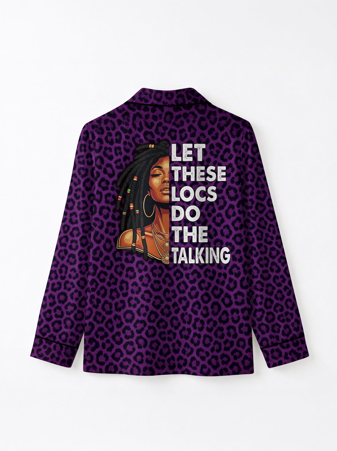 Purple Leopard Pajama Set