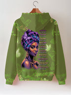 Green Orchid Zip Hoodie