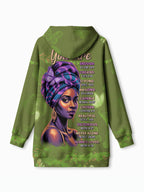 Green Orchid Blanket Hoodie