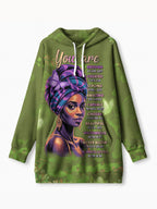 Green Orchid Blanket Hoodie