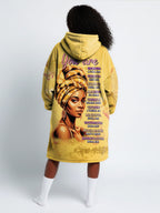 Yellow Orchid Blanket Hoodie