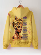 Yellow Orchid Zip Hoodie