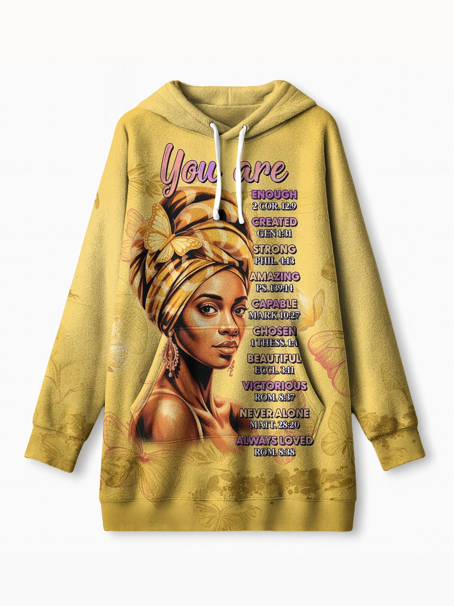 Yellow Orchid Blanket Hoodie
