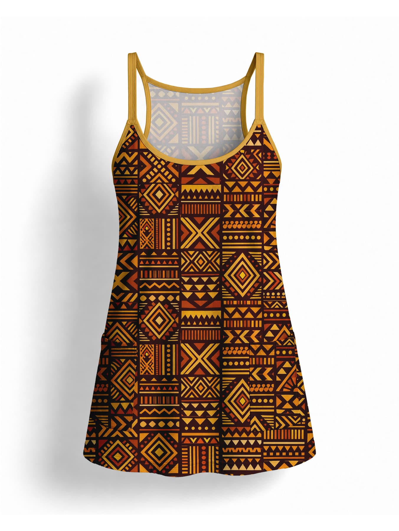 Mudcloth Built-in Mini Dress