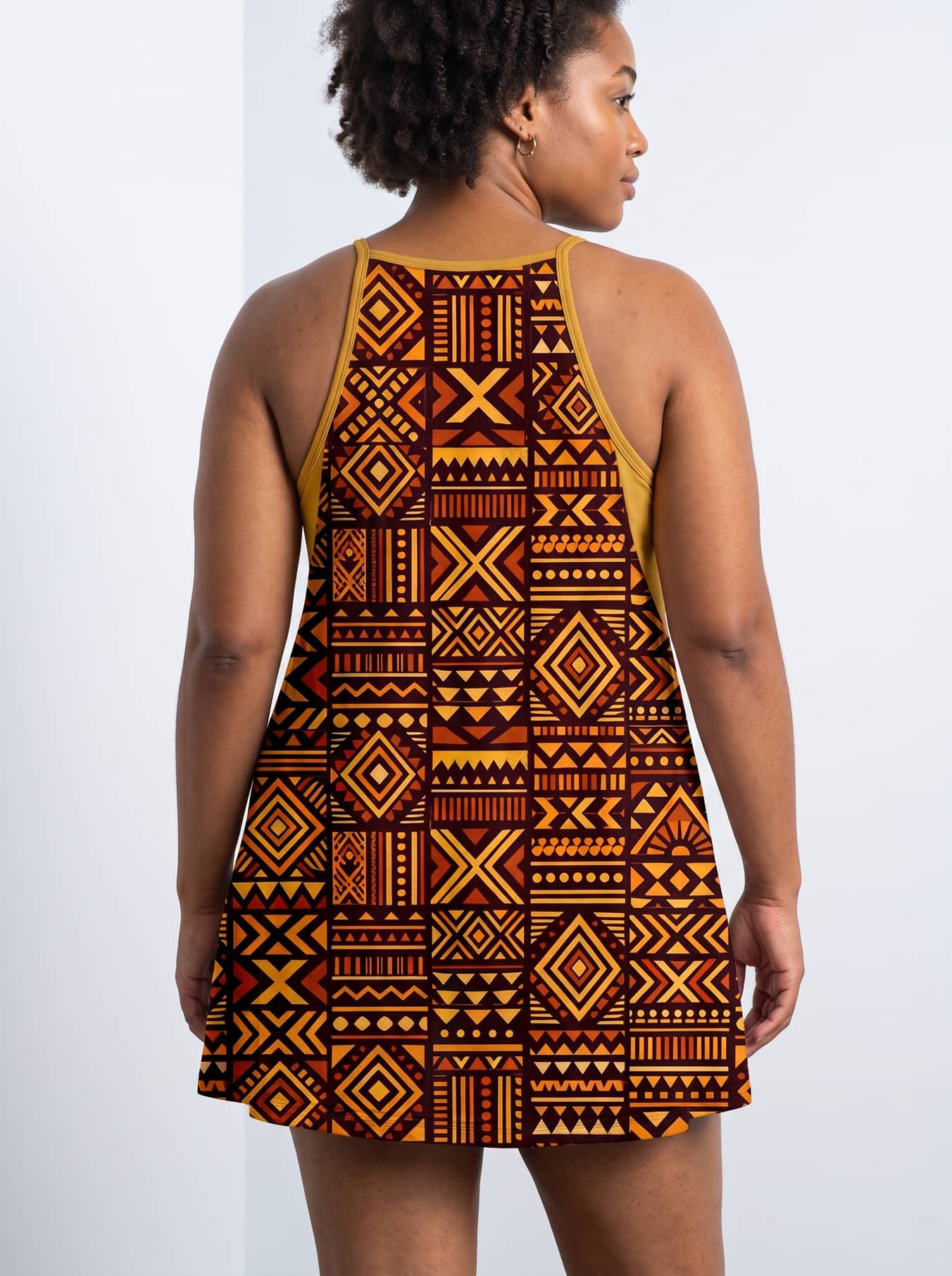 Mudcloth Built-in Mini Dress