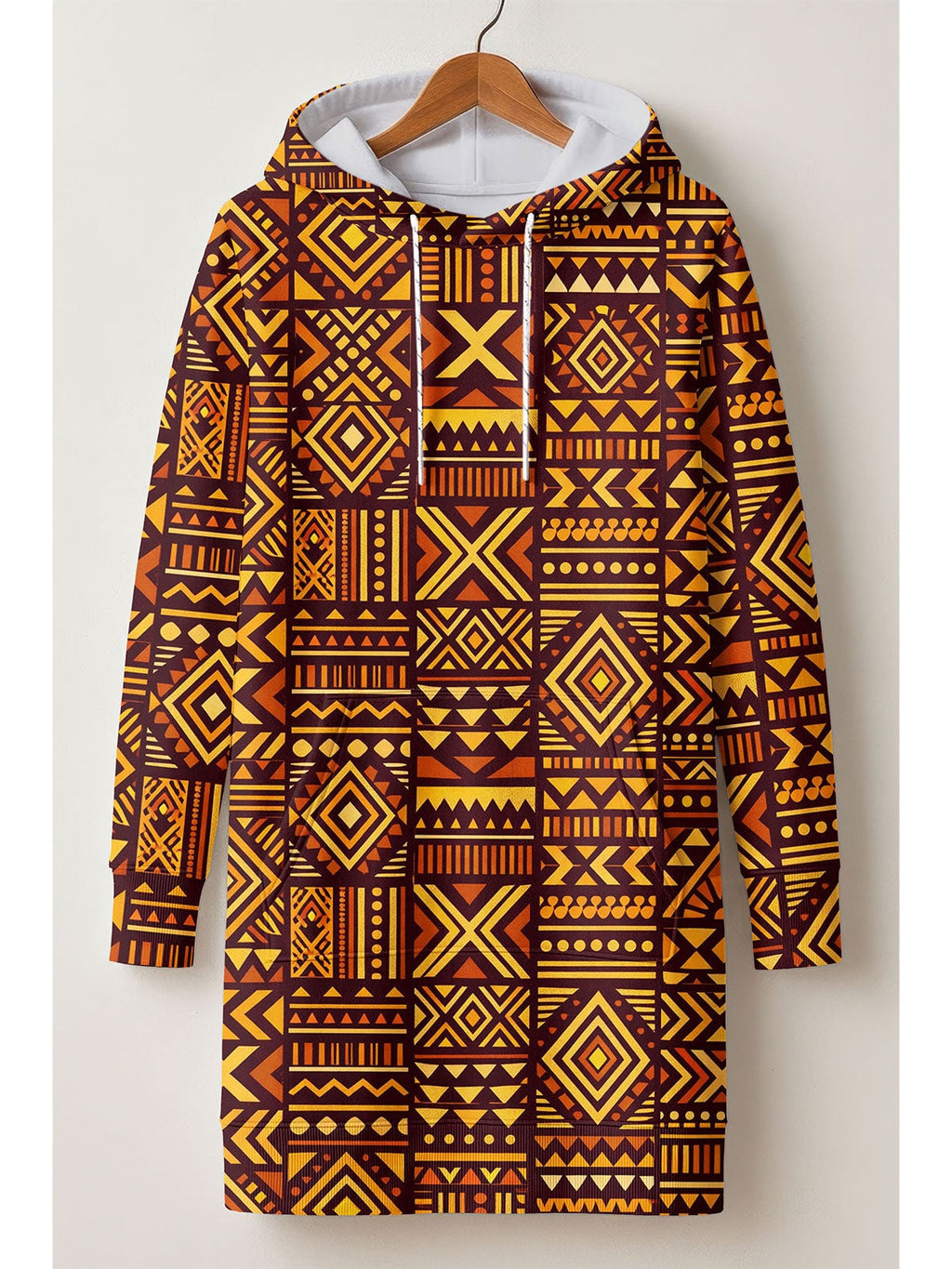 Mudcloth Hoodie Dress
