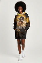 "Imani" Amber Hoodie Dress