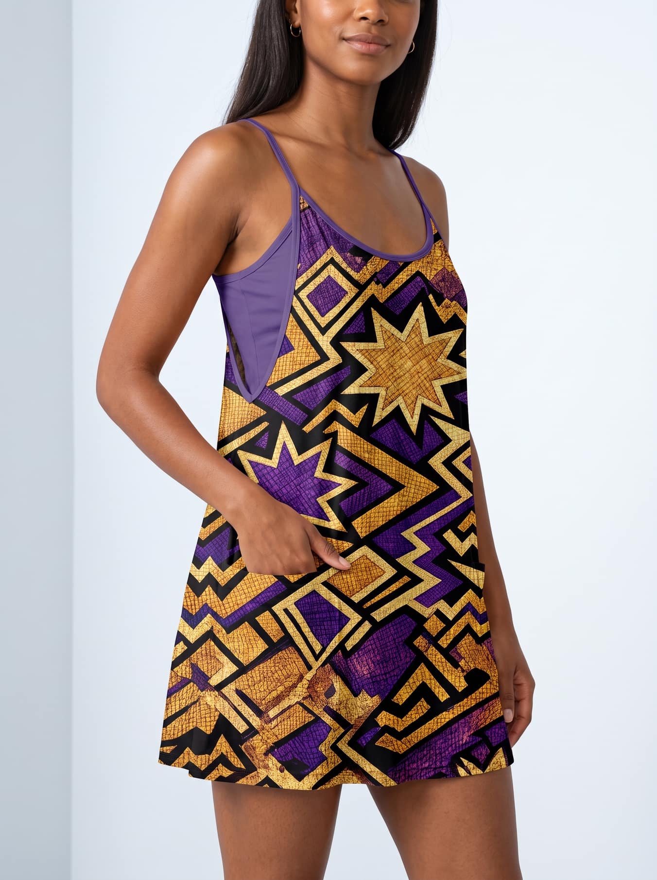 Sheba Built-in Mini Dress