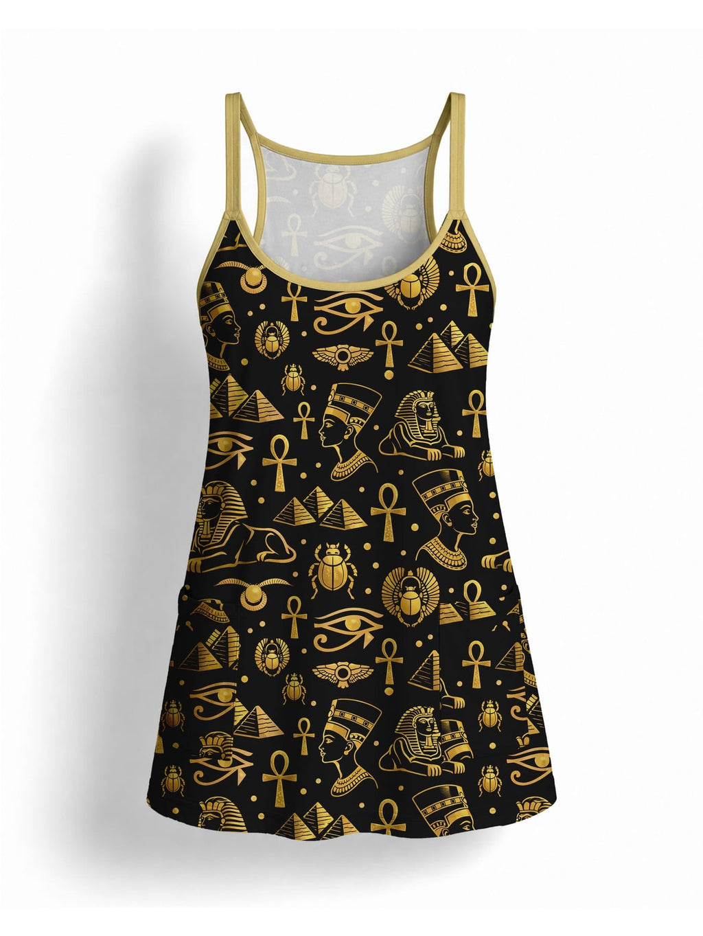 "Nefertiti" Built-in Bra Mini Dress
