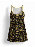 "Nefertiti" Built-in Bra Mini Dress