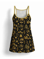 "Nefertiti" Built-in Bra Mini Dress