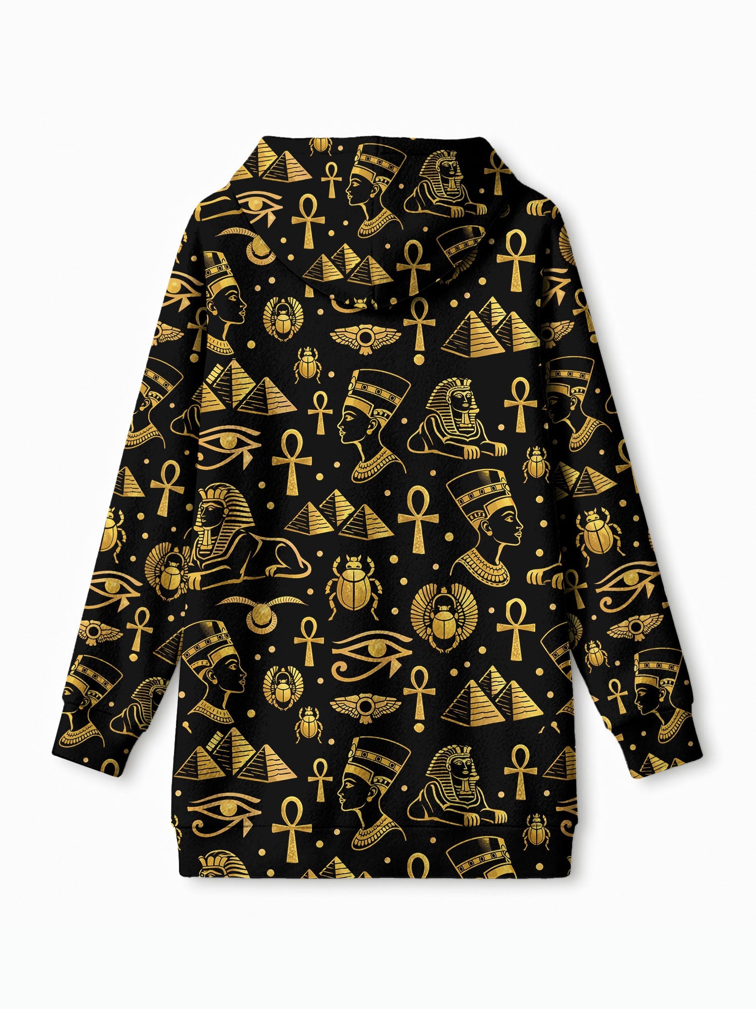 "Nefertiti" Black Gold Blanket Hoodie