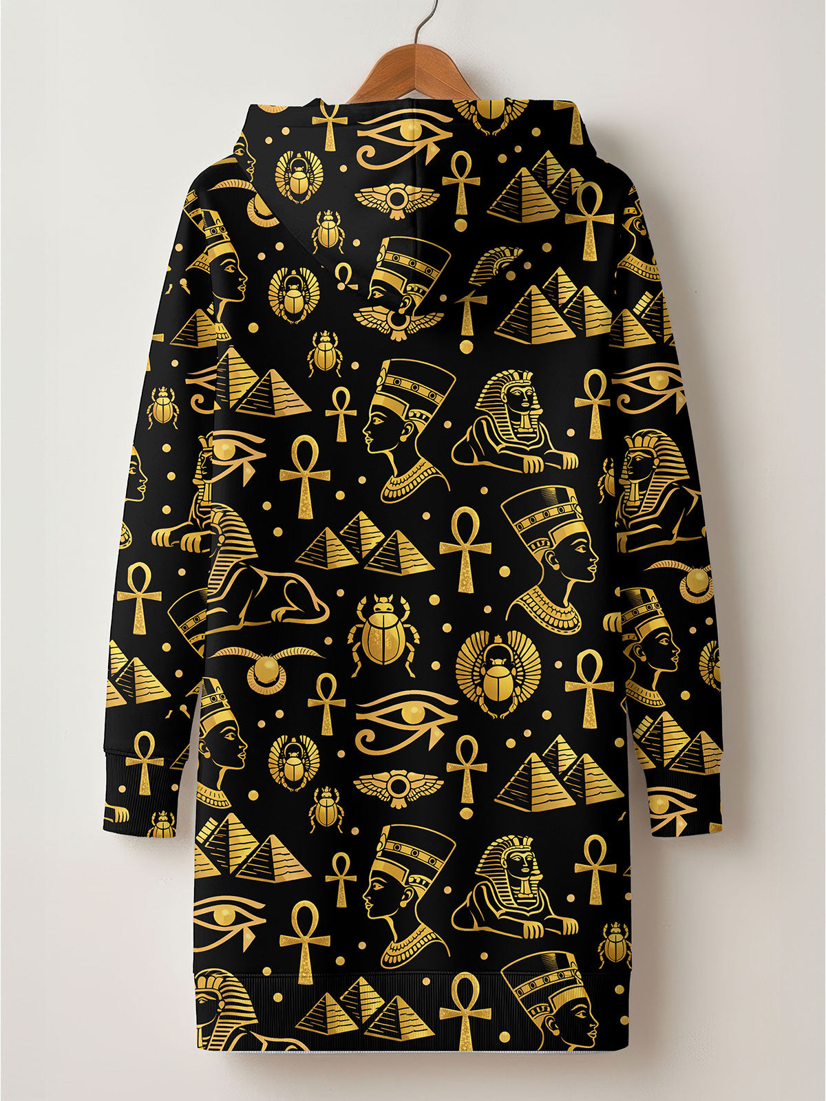"Nefertiti" Black Gold Hoodie Dress & Leggings Deal