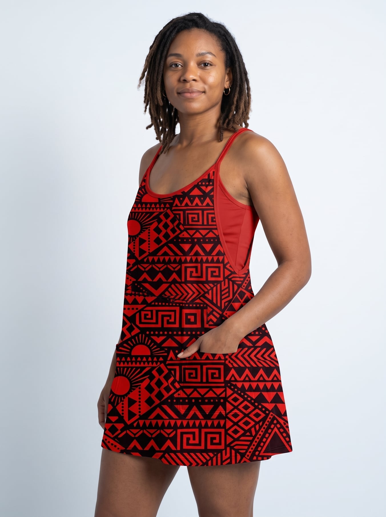 "Shaka" Built-in Mini Dress