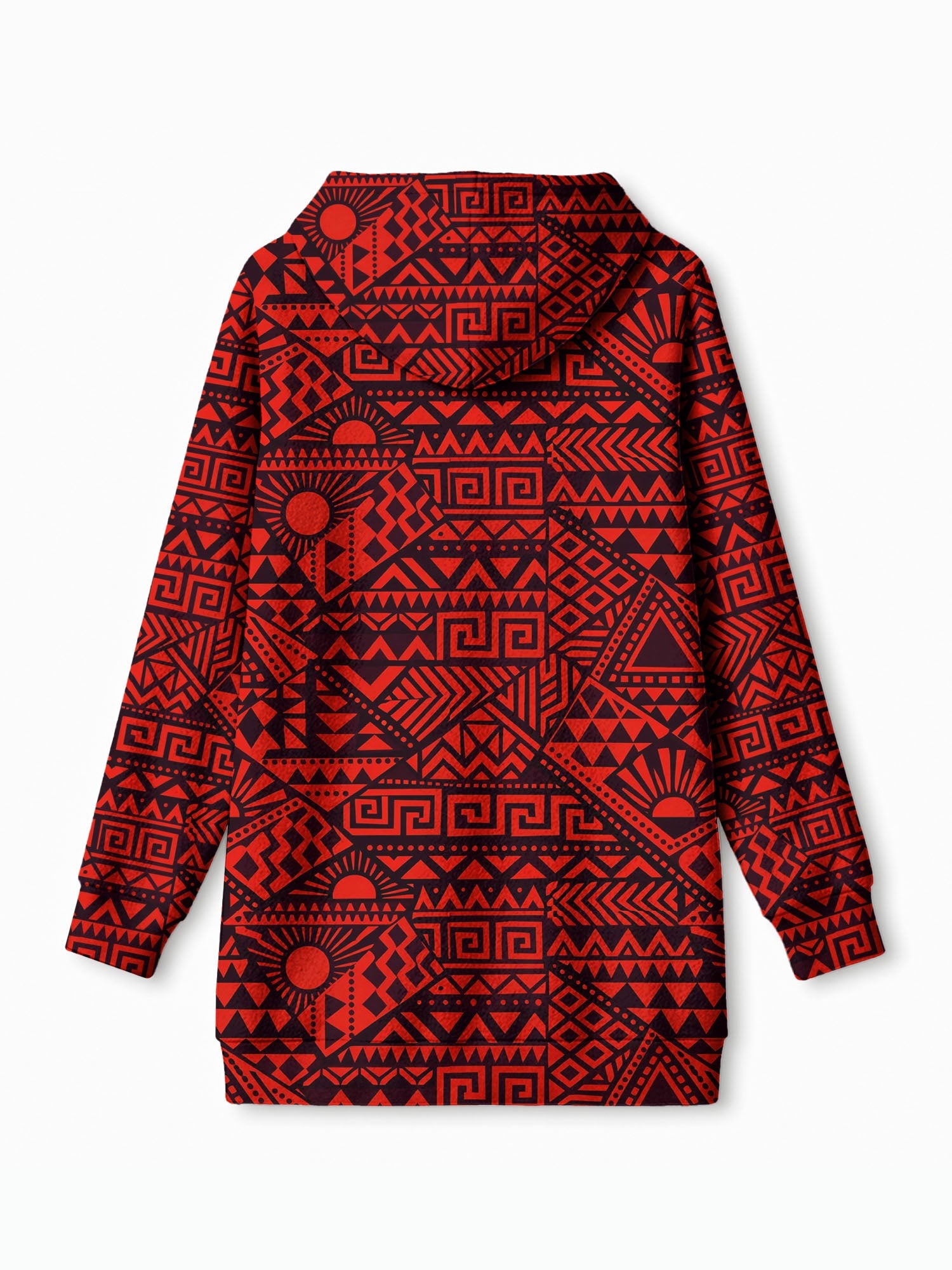 "Shaka" Burgundy Blanket Hoodie