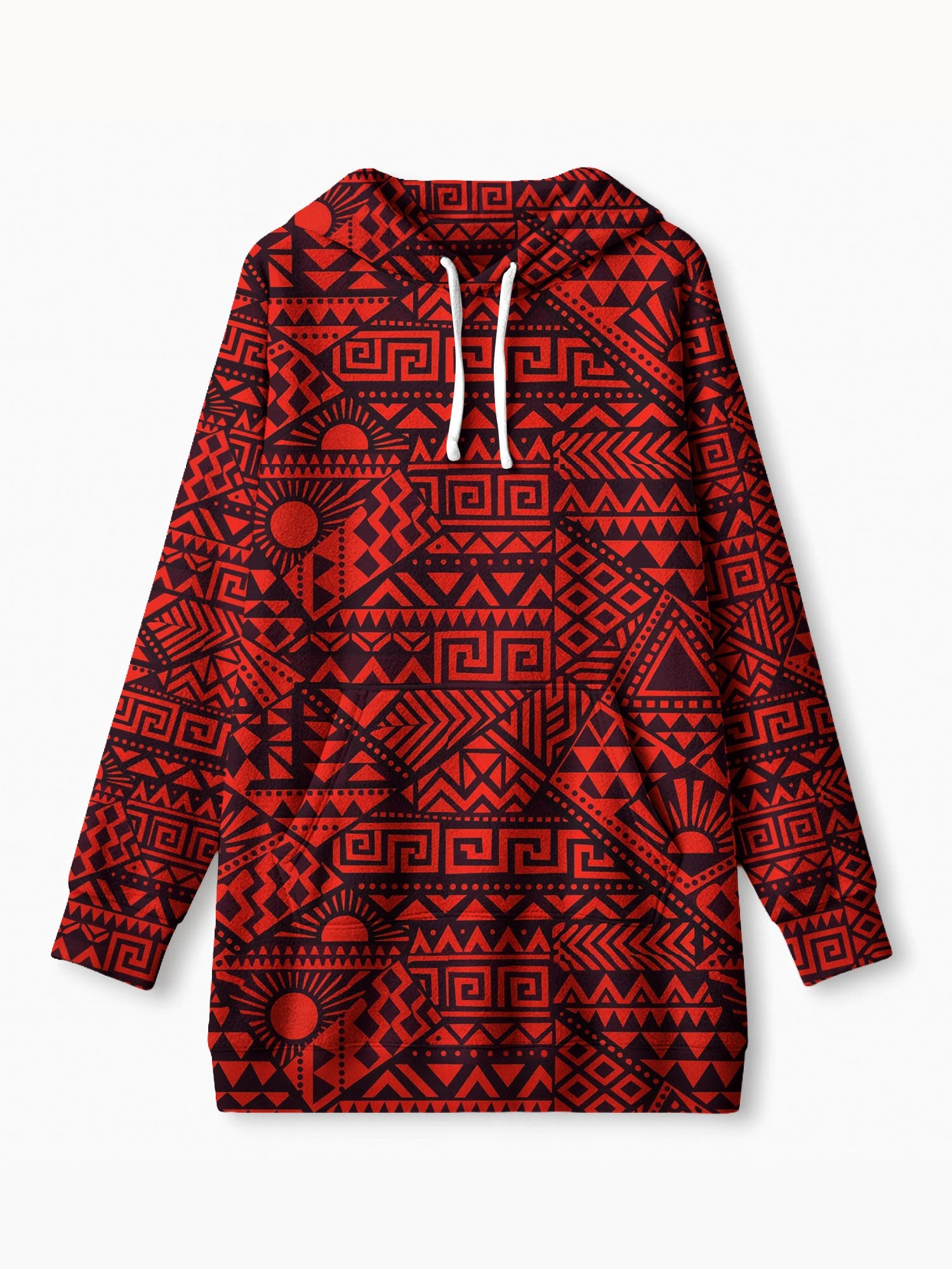 "Shaka" Burgundy Blanket Hoodie