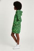 "Asili" Emerald Hoodie Dress