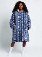 "Oshun" Royal Blue Blanket Hoodie