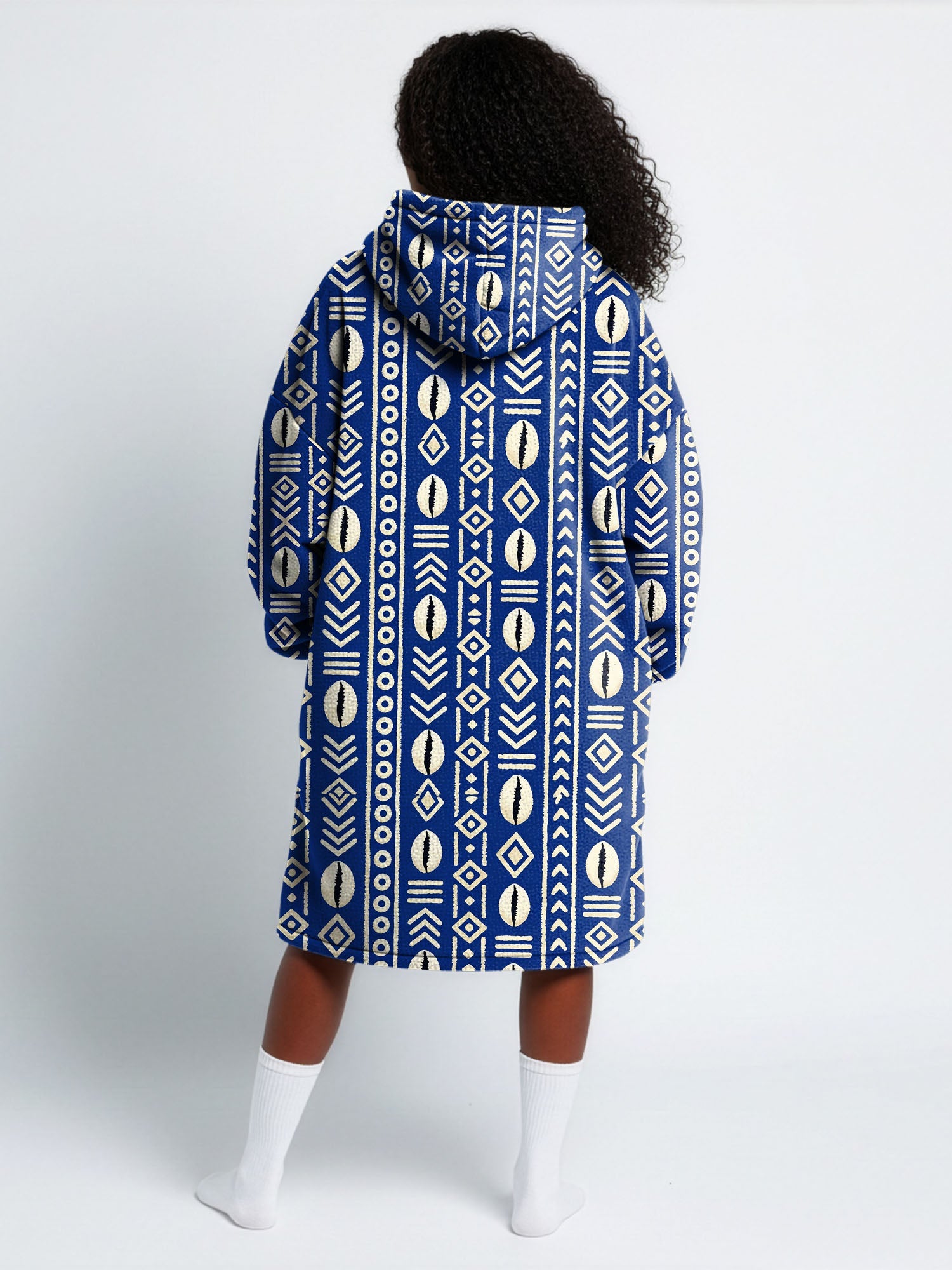 "Oshun" Royal Blue Blanket Hoodie