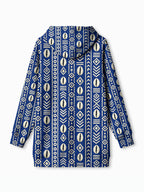 "Oshun" Royal Blue Blanket Hoodie