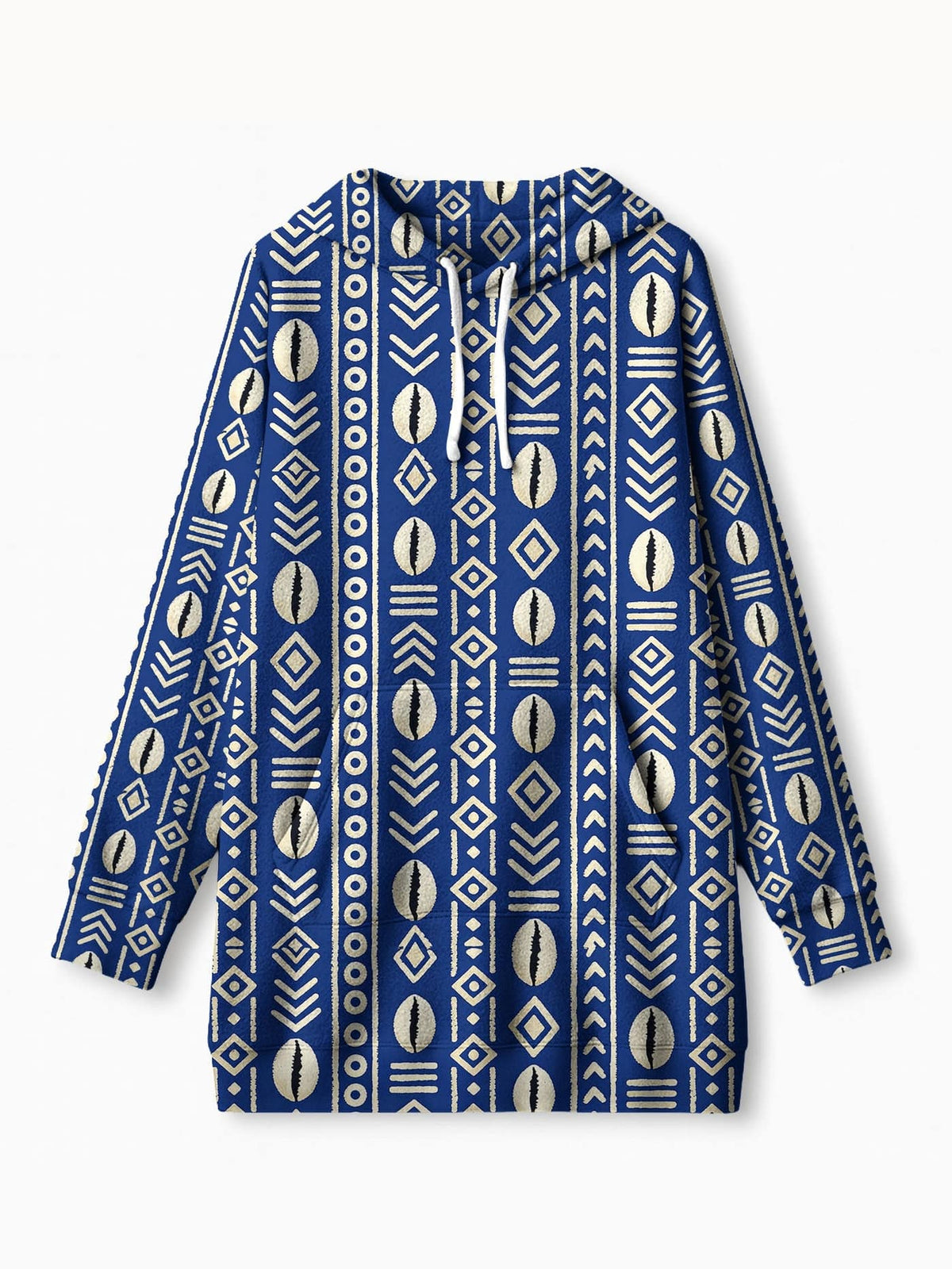 "Oshun" Royal Blue Blanket Hoodie Promo