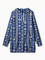 "Oshun" Royal Blue Blanket Hoodie
