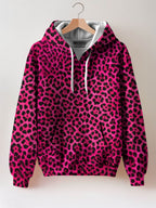 "Unstoppable" Pink Leopard Zip Hoodie