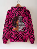 "Unstoppable" Pink Leopard Zip Hoodie