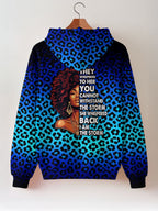"Unstoppable" Sapphire Leopard Zip Hoodie