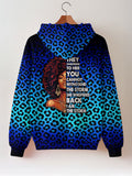 "Unstoppable" Sapphire Leopard Zip Hoodie Promo