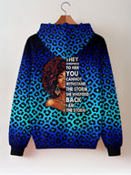 "Unstoppable" Sapphire Leopard Zip Hoodie Promo