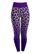 "Unstoppable" Amethyst Leopard Leggings