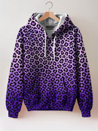 "Unstoppable" Amethyst Leopard Zip Hoodie