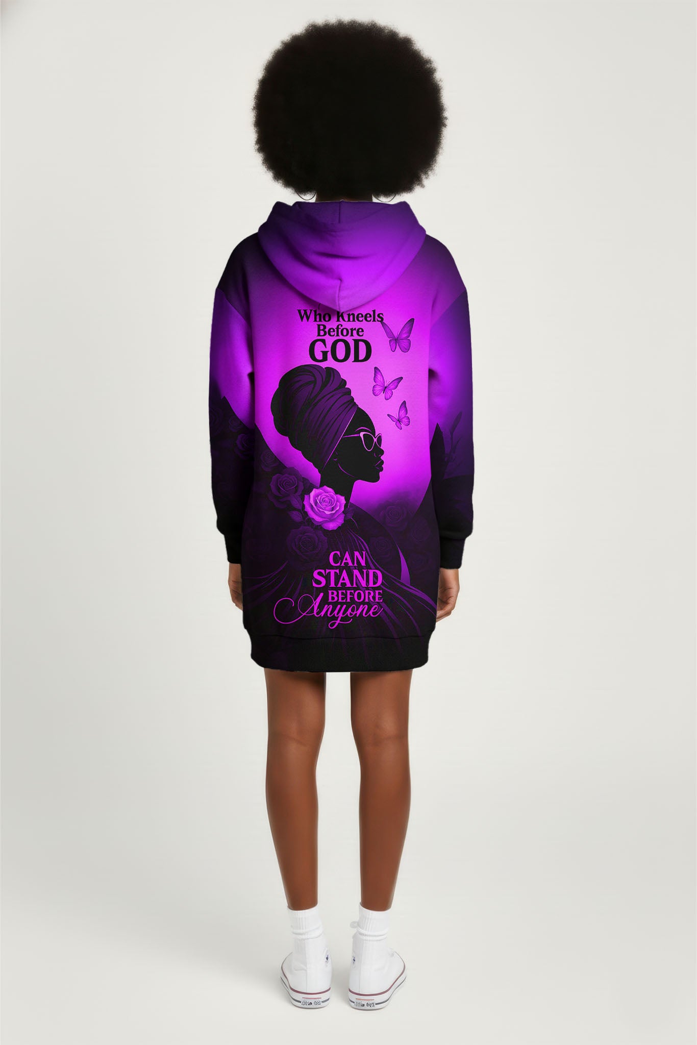 "Selah" Purple Hoodie Dress