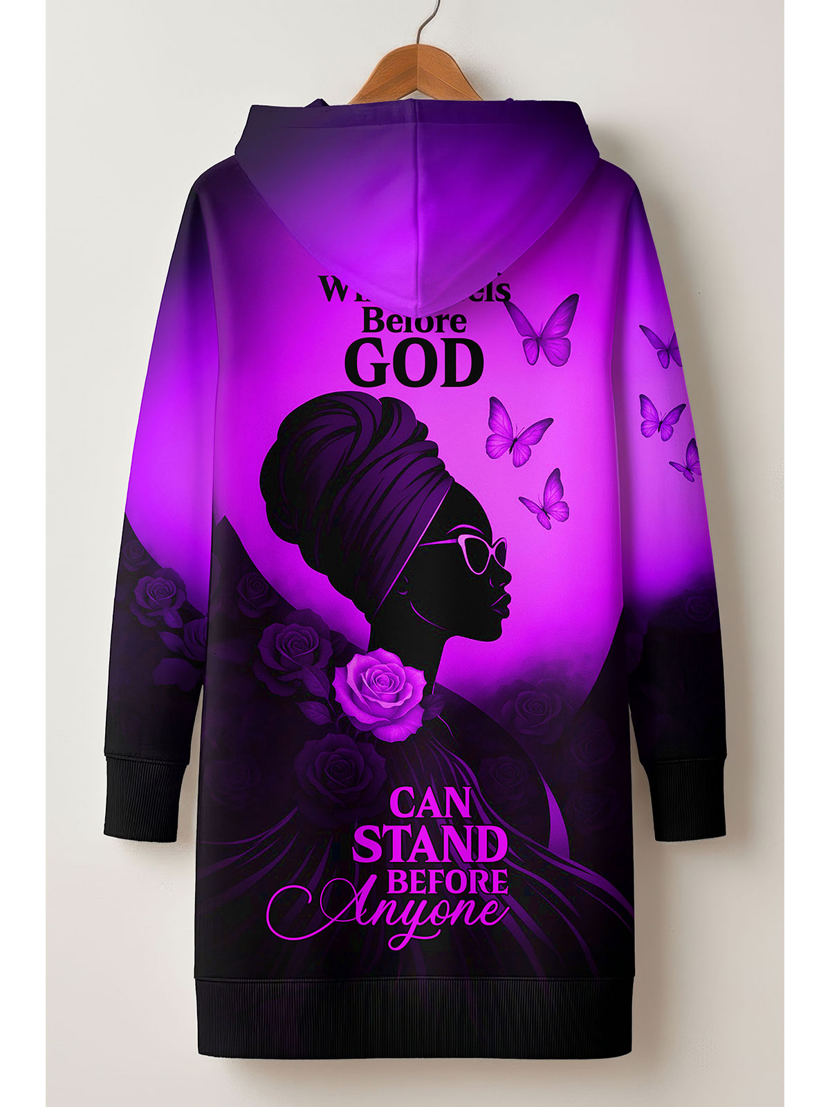 "Selah" Purple Hoodie Dress