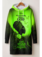 "Selah" Green Hoodie Dress