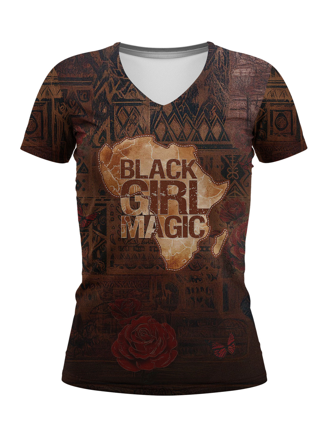 Black Girl Magic V-Neck T-Shirt