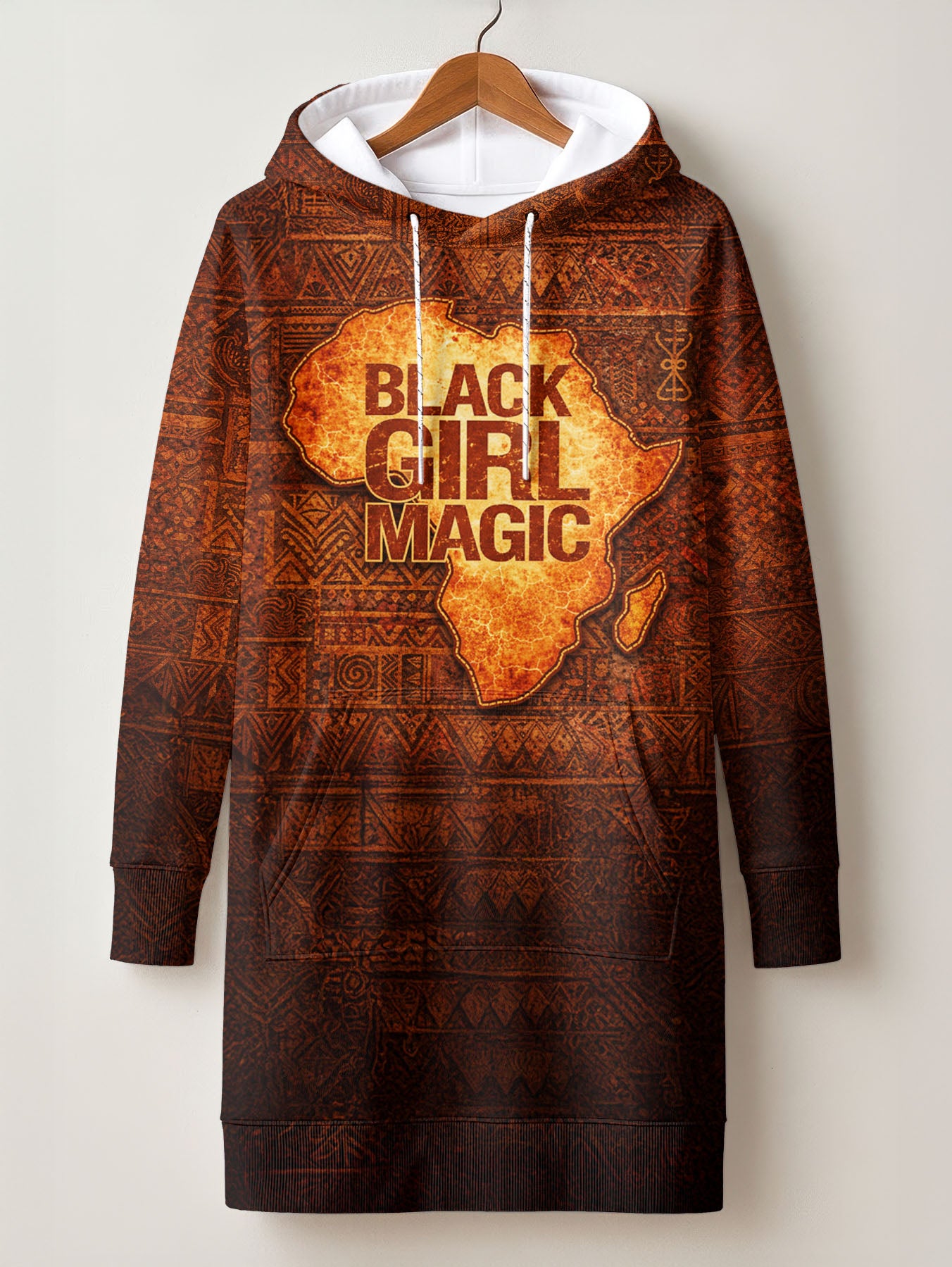 Black Girl Magic Hoodie Dress