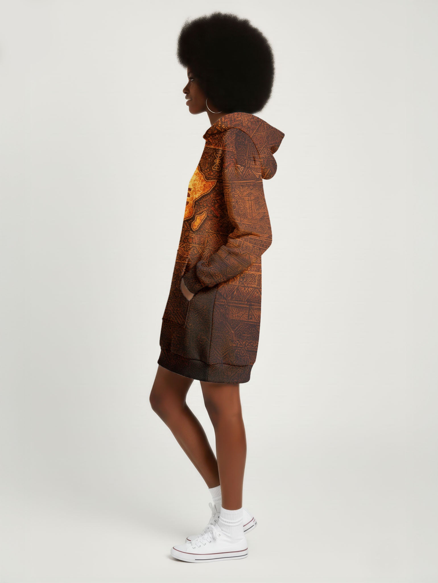 Black Girl Magic Hoodie Dress