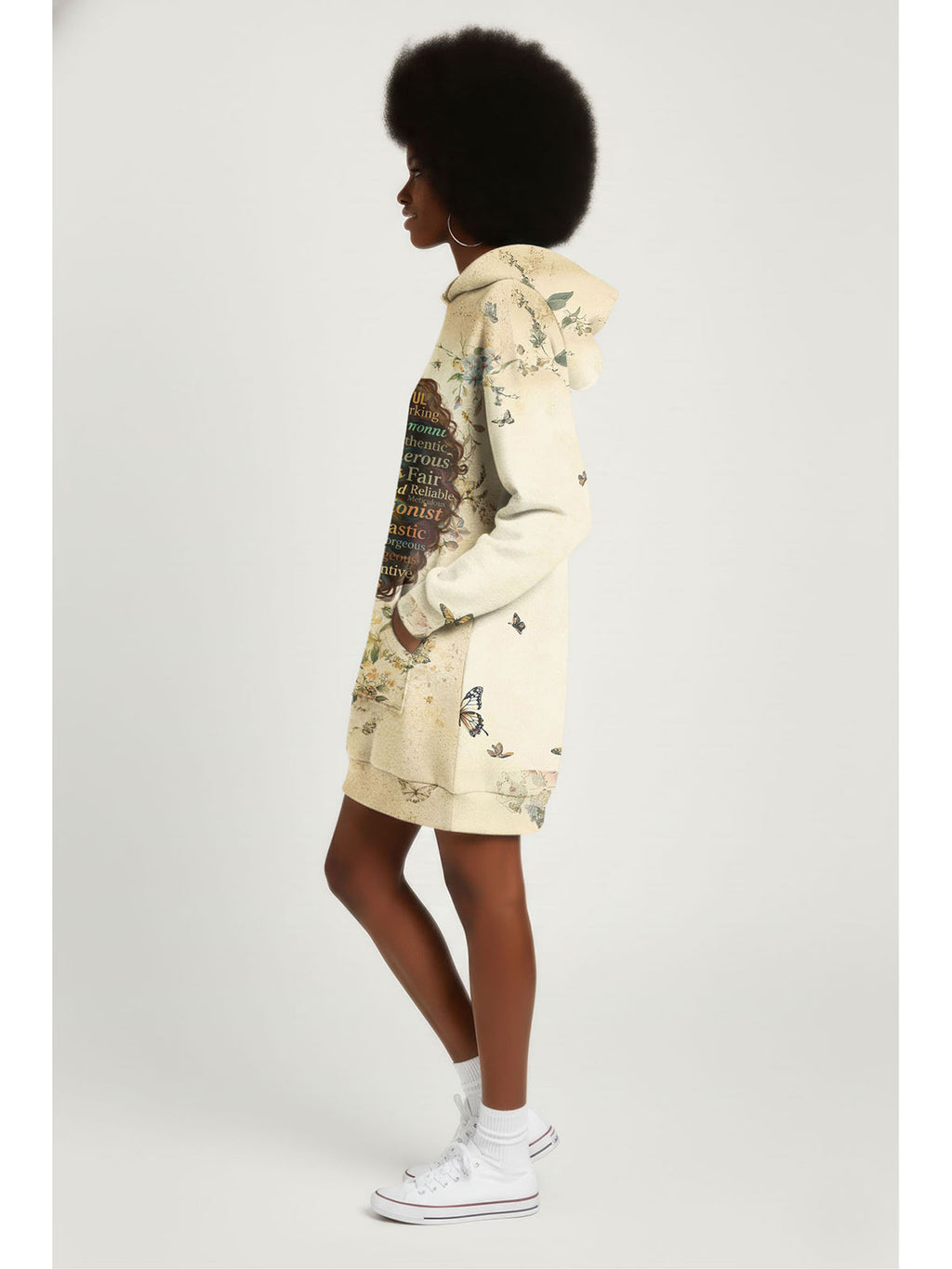 Gorgeous Black Queen Hoodie Dress