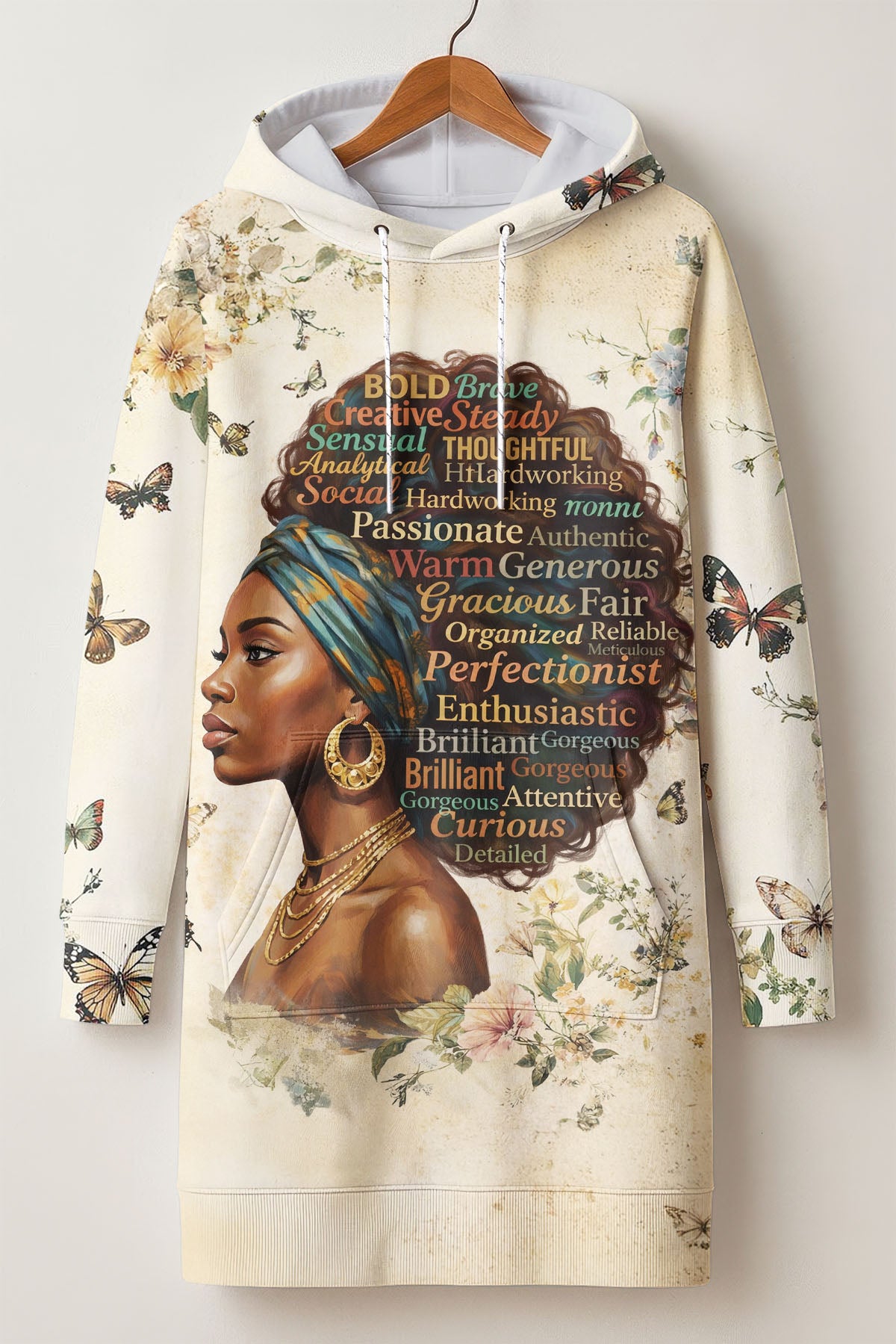 Gorgeous Black Queen Hoodie Dress & Leggings Deal
