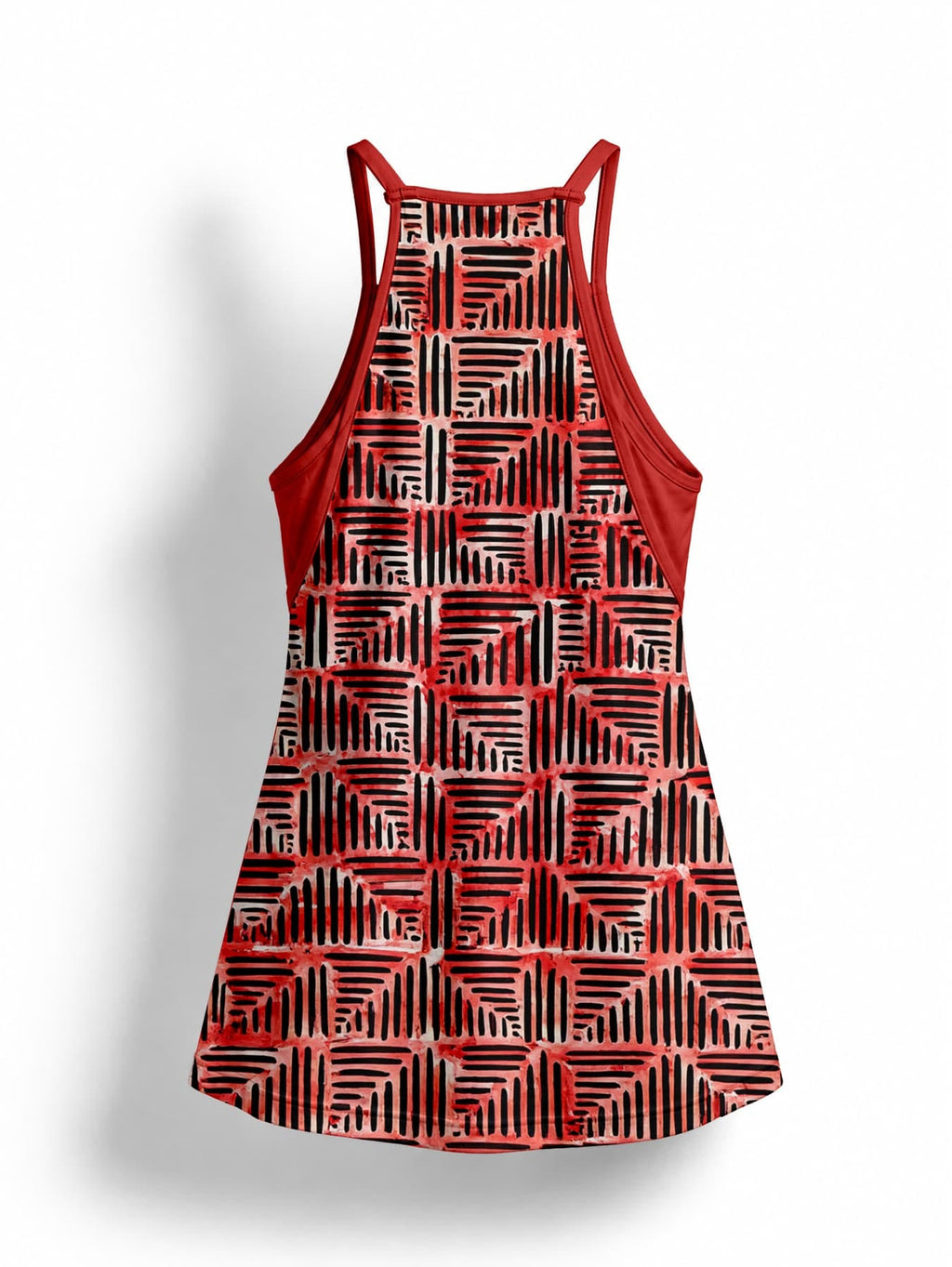 "Adire" Built-in Bra Mini Dress