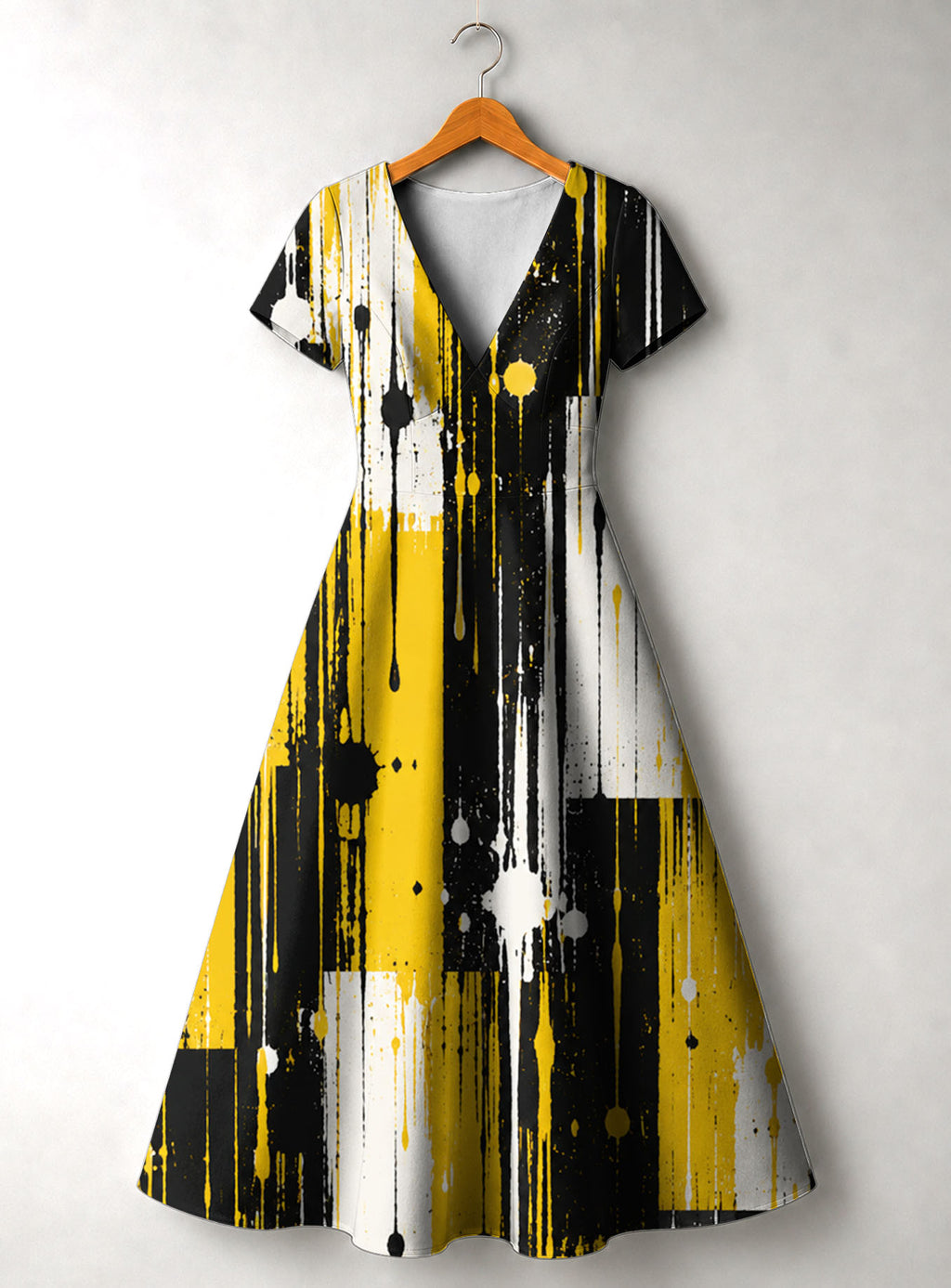 "Mvua" Short Sleeve Maxi Dress