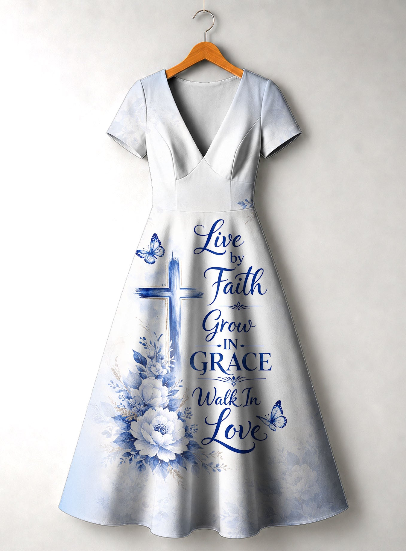 "Neema" Short Sleeve Maxi Dress