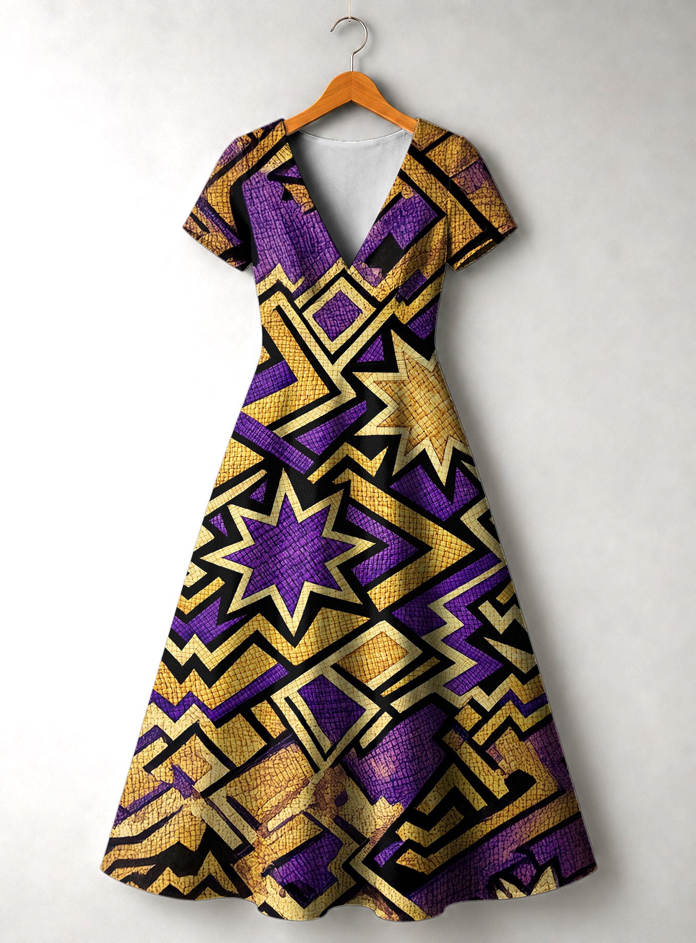 Sheba Short Sleeve Maxi Dress